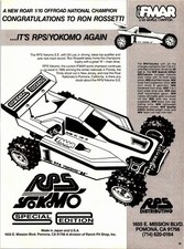 Yokomo RPS SE RC Car Print Ad Wall Art Decor Ephemera Ron Rossetti picture