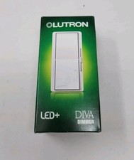 New Lutron DVCL-153PR-WH Diva Dimmer Switch 120V Single Pole 3-Way LED+ White picture
