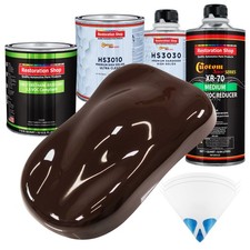 Dark Brown Premium Quart Kit Low VOC URETHANE BASECOAT Car Auto Body Paint Kit picture