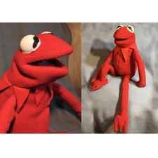 strange KERMIT rare RED hand PUPPET TOY MUPPETS SESAME STREET RANA RENE ELMO KO picture