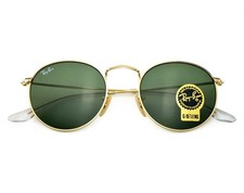 Ray-Ban Sunglasses RB3447 Round Metal Gold Frame Green Classic Lens 50mm Unisex picture