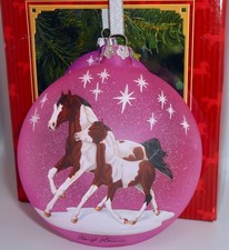 Breyer 2011 ARTIST'S SIGNATURE GLASS Christmas Ornament 3rd in the Series H70 picture