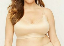 NWT Catherines Bra  Full Coverage smooth no wire BEIGE  lined 85358 46D picture