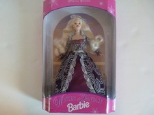 1996 Winter Fantasy Barbie Blonde Doll Dark Dress Special Edition - MIB  NRFB  picture