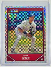 Topps 2007 Bowman Chrome Derek Jeter #90 X-Fractor Serial Numbered /250 Yankees picture
