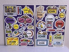 Vintage 1982: Mark 1  NAME STICKERS “John”  (New) picture