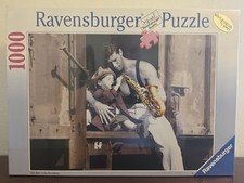 ULTRA RARE 1992 Sealed Ravensburger 1000 Pc Puzzle Max Plays The Sax - VTG NIB picture