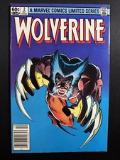 Wolverine #2 1982 Marvel Limited Series Newsstand Frank Miller Fine *A9 picture