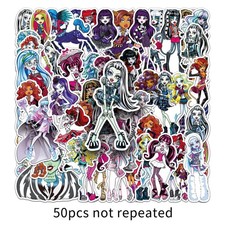 Mix 10/50 PCs Monster High Cartoon Luggage Notebook Gift Sticker-No Duplicate picture