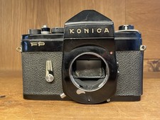 *Rare Black : Sold As-is For Parts* Konica FP Film Camera Body Only From Japan picture