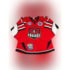 Palm Beach Hawks Authentic Minor Hockey Jersey Mens Small Athletic Knit RARE picture