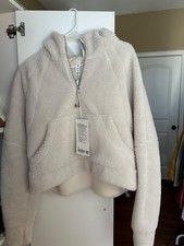 NWT Lululemon Scuba Oversized Half-Zip Hoodie M/L  Bone picture
