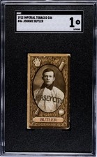 1912 Imperial Tobacco C46 Johnnie Butler Jersey City Skeeters SGC 1 picture