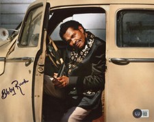 BOBBY RUSH SIGNED 8x10 PHOTO FAMOUS BLUES SINGER HARMONICA GUITARIST BECKETT BAS picture