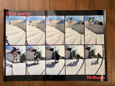 Vintage Birdhouse Willy Santos Skateboard Poster Original Skate Shop 25” x 17.5” picture
