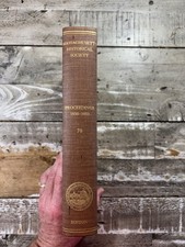 1953 Antique Reference Book “Proceedings of Massachusetts Historical Society” picture