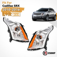 For 2010-2016 Cadillac SRX Halogen w/ LED Projector Headlights Left+Right Side picture