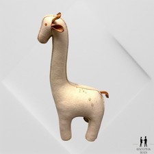 RH/ Restoration Hardware Giraffe bookends Toy Wool Heavy STAIN picture