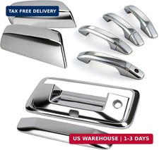 Chrome Door Handles & Mirror Covers for 2014-2018 Chevy Silverado GMC Sierra picture