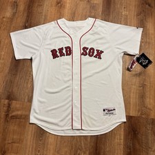 NWT Vintage Majestic Authentic Curt Schilling Boston Red Sox Jersey Mens 52 Home picture