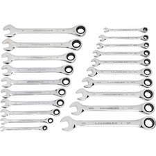 GearWrench Ratcheting Combination Wrench Set, 20-Pc., SAE and Metric, Model# picture