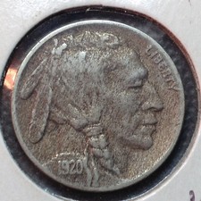 1920-D  XF Detail Buffalo Nickel   Nice Horn    Combined Shipping picture