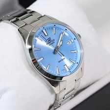 Casio Edifice Blue Dial Men's Sports Stainless Steel Watch EFV-100D-2BVUEF picture