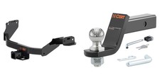 CURT Trailer Hitch Towing Kit 2in Receiver, Ball Mount, Lock, Pin & Clip - 13609 picture