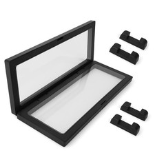 2Pcs 3D Floating Coin Display Frame Stand Holder Case Box For Jewelry Collection picture