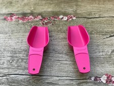 Tupperware Canister Scoops Set of 2 Pink Mini Scoops New picture