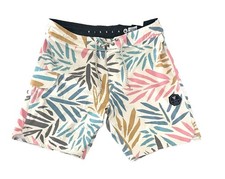 Vissla Floral Pattern Recycled Polyester Multicolored Men's Board Shorts Size 32 picture