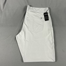 Travis Mathew Golf Pants Alta Cresta 38 x 32 Gray Polyester Spandex MSRP $130 picture