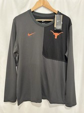 Nike Texas Longhorns Football Player Issue Sideline Pullover Shirt Sz L NWT picture