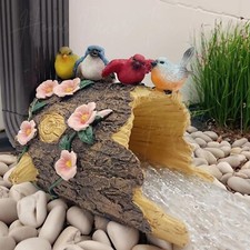 Colorful Songbirds Downspout Cover Extension Statue Garden Rain Gutter Sculpture picture