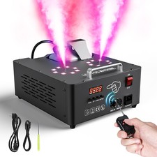 2000W Fog Smoke Machine 30000CFM 16LED Lights DMX Stage DJ Fogger Vertical spray picture