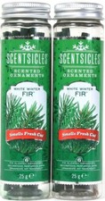 2 Scentsicles White Winter Fir 6 Count Scented Ornaments Add To Trees Wreaths  picture