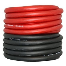 Patron PP0G25R-BK 1/0 Gauge 25ft Black and 25ft Red Power/Ground Wire True Spec picture