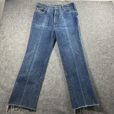 Vintage Sergio Valente Jeans Mens 32x30 Blue Straight Leg Contrast Stitch 90s picture