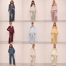 Eberjey Inez Washable Silk Printed Long PJ Set - CHOOSE COLOR - CHOOSE SIZE -NEW picture