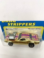 Vintage 1970 Hot Wheels Gold Chrome Rodger Dodger cut bp blackwall  - MINT  picture