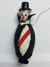 Vintage Occupied Japan 1950's Dracula Vampire Halloween Ornament 4