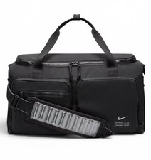 Nike Utility Power Duffel Bag, Rare Iconic MaxAir Shoulder Strap, Black, 51L NWT picture