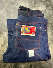 1950s RARE Old Salem Dark Wash Denim Jeans - NOS picture