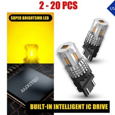 2-20X AUXITO 3157 Amber LED Turn Signal Blinker Light DRL Bulb 3020SMD 3156 4157 picture