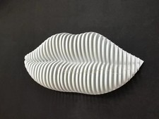 White Lips Parametric Style 3D Wall Art Large Lips Wall Hangings Gym Salon cool picture