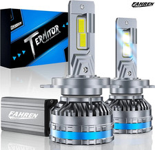Fahren 2X H4/9003 LED Headlight Bulb Hi/Low Beam 90000LM 6500K Super Brigh White picture