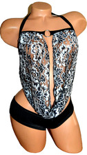 Exotic Dancer Stripper Ware Sexy Lace Scrunch Butt Shorts Top Set picture