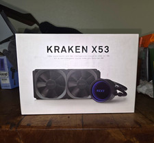 NZXT Kraken X53 240mm AIO Liquid CPU Cooler RGB Black 2x120mm Fans picture