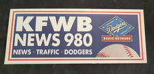 Vintage L.A.Radio KFWB Los Angeles LA Dodger Sticker MLB Baseball picture
