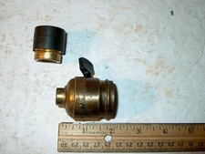 Antique 1905-era Edison short socket Bryant paddle w/ adapter for standard bulbs picture
